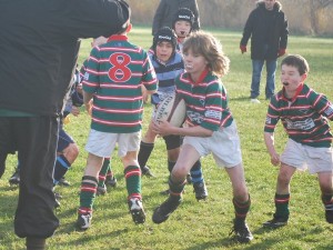 Under 10s attack  v Collegiate