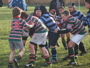 Under 10s maul v Collegiate