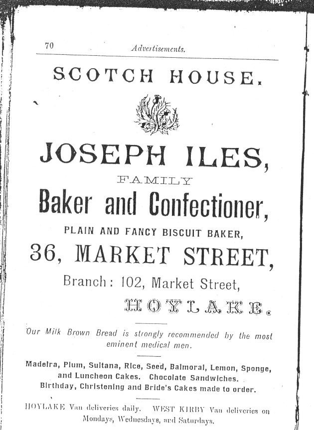 Joseph Iles advert