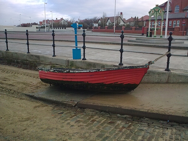 red dinghy