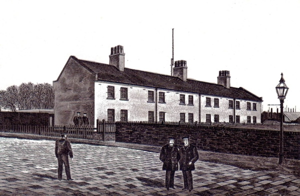 coastguard cottages drawing