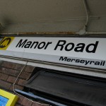 Manor Road station sign