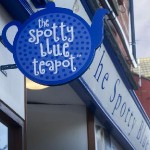 spotty blue teapot