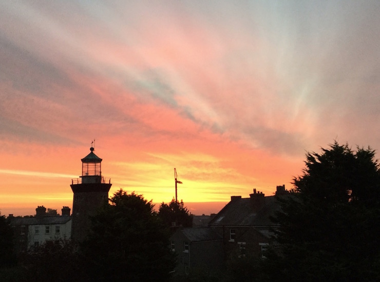 lighthouse sunset